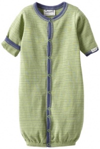 Coccoli Baby-Boys Newborn Jimmy'S Laundry Striped Converter Gown, Green/Navy, 1 Month