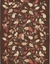 Safavieh Martha Stewart Collection MSR3611B Autumn Woods Wool and Viscose Area Rug, 8-Feet by 10-Feet, Francesca Black