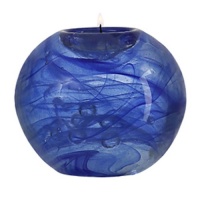 Kosta Boda Cool Moon Votive, Blue