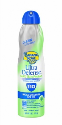 Banana Boat Ultra Defense UltraMist Sunscreen SPF 110 Continuous Spray, 6-Fluid Ounce