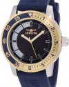 Invicta Men's 12847 Specialty Blue Dial Watch with Gold/Blue Bezel