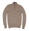 Tommy Hilfiger Men Henley Front Pocket Sweater Pullover