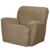 Maytex Mills 4-Piece Maggie Stretch Slipcover for Recliner, Stone