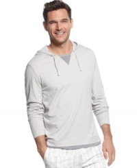 Chilling out? Breezy summer days call for a lightweight hoodie like this one from Calvin Klein.