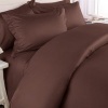 Microfiber Queen 4pc Bed Sheet Set Deep Pocket Chocolate