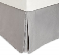 White Label by Calvin Klein Small Diamond Bedskirt, King, Ash