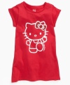 Beachcomber cute. This coverup from Hello Kitty, with sparkles on front, is perfect for layering when she's at the pool or beach.