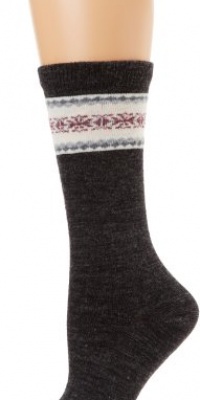 Carhartt Women's Fair Isle Pattern Wool Blend Boot Sock