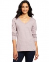 Carhartt Women's Lightweight Long Sleeve V-Neck Tshirt, Heather Gray, X-Large