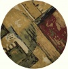 Area Rug 8x8 Round Contemporary Sand Color - Momeni Impressions Rug from RugPal