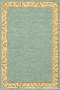 Karastan Sierra Mar Marielouise Robin's Egg Contemporary Rug Size: 9'6 x 13'2