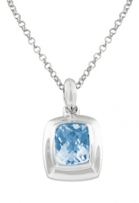 Effy Jewlery Sterling Silver Blue Topaz Pendant, 5.20 TCW