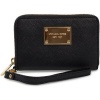 MICHAEL Michael Kors Zip Around iPhone Wristlet Black