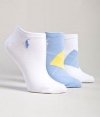 Polo Ralph Lauren Women's Argyle Cotton Low Cut - 3 Pack