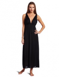 Natori Women's Aphrodite V-Neck Gown, Black, XX-Large