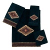 Avanti Mohave 4-Piece Towel Set, Black