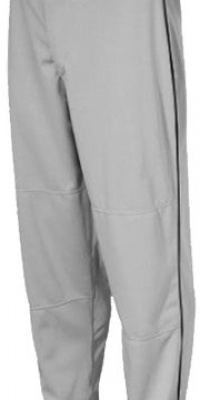 Rawlings Youth Relaxed Fit YBP350MRP Piped Baseball Pant, Blue Grey with Black Piping, Youth XX-Large