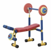 Redmon Fun and Fitness Exercise Equipment for Kids - Weight Bench Set