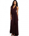 Ella Moss Women's Waldo Maxi Dress, Wine, Small