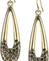 Kenneth Cole New York Modern Garnet Pave Long Teardrop Drop Earrings