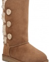 Ugg New Ugg? Australia Bailey Button Triplet Chestnut 5 Youth Boots