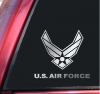 U.S. Air Force Vinyl Decal Sticker - Shiny Chrome