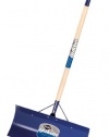 Garant YSP24DU Yukon 24-Inch Steel Blade Snow Pusher Varnished Ash Handle, Blue