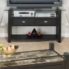 Jofran Marble Techmetric TV Stand / Sofa Table in Basic Black