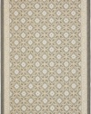 Area Rug 6x9 Rectangle Transitional Anthracite - Light Grey Color - Safavieh Courtyard Rug from RugPal