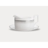 Noritake Alana Platinum Gravy Boat with Tray,16-ounce