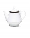 Noritake Alana Teapot, Platinum