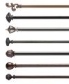 Give hard-to-fit windows a new look of elegance with extra-long rods and exquisite finials that fit your space to a tee. Choose from seven distinctive finial shapes and refined finishes.