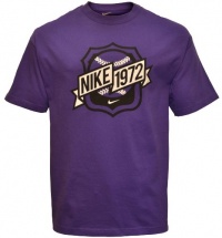 Nike Men's Nike 1972 Baseball Logo Loose Fit T-Shirt Purple 537727-545