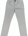 Lauren Jeans Co. Women's Slimming Modern Straight Ankle Jeans (White)