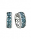 Effy Jewlery Pave Classica Bella Bleu Diamond Earrings, 1.30 TCW