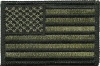 Tactical USA Flag Patch - Olive Drab