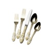 Wallace Gold Plate Duchess 18/0 65-Piece Flatware Set, Service for 12