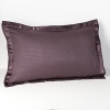 Soft and seductive ottoman striped sham trimmed with a 1.25 silk flange.