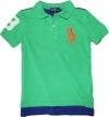 Polo Ralph Lauren Toddler Boy's Big Pony Mesh Polo, Green, 7