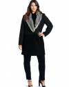 DKNYC Women's Plus-Size Long Sleeve One Button Coat, Heather Charcoal, 3X