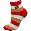 NFL Women's San Francisco 49ers Pro Stripe Sleep Soft Sock (Multi-Color, Shoe Sizes 6-11)