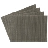 Benson Mills Longport Crossweave Woven Vinyl Placemat, Dark Plaid, Set of 4