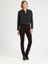 Cut from comfortable stretch denim, these flattering high-rise skinnies are bound to become your everyday staple. THE FITHigh rise, about 9½Inseam, about 32THE DETAILSZip flyFour-pocket style92% cotton/7% polyester/1% spandexMachine washMade in USAModel shown is 5'11 (178cm) wearing US size 4.