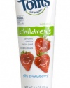 Tom's of Maine Anticavity Children's Toothpaste, Silly Strawberry, 4.2-Ounce (Pack of 3)