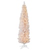 Kurt Adler 7-Feet Pre-Lit White Winchester Pencil Tree