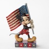 Enesco Disney Traditions by Jim Shore Mickey Mouse with Flag Figurine, 6.875-Inch