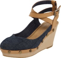 CK Jeans Women's Susanne Ankle-Strap Wedge