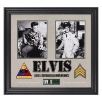 Elvis Presley Army Years Framed Presentation - 23 X 25