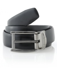 Versatile and practical, this reversible belt from Geoffrey Beene is a must-have for every guy.