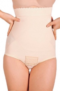 Peanut Shell Flats Post-Pregnancy Belly Compression Postpartum Girdle with Panel, Medium, Beige